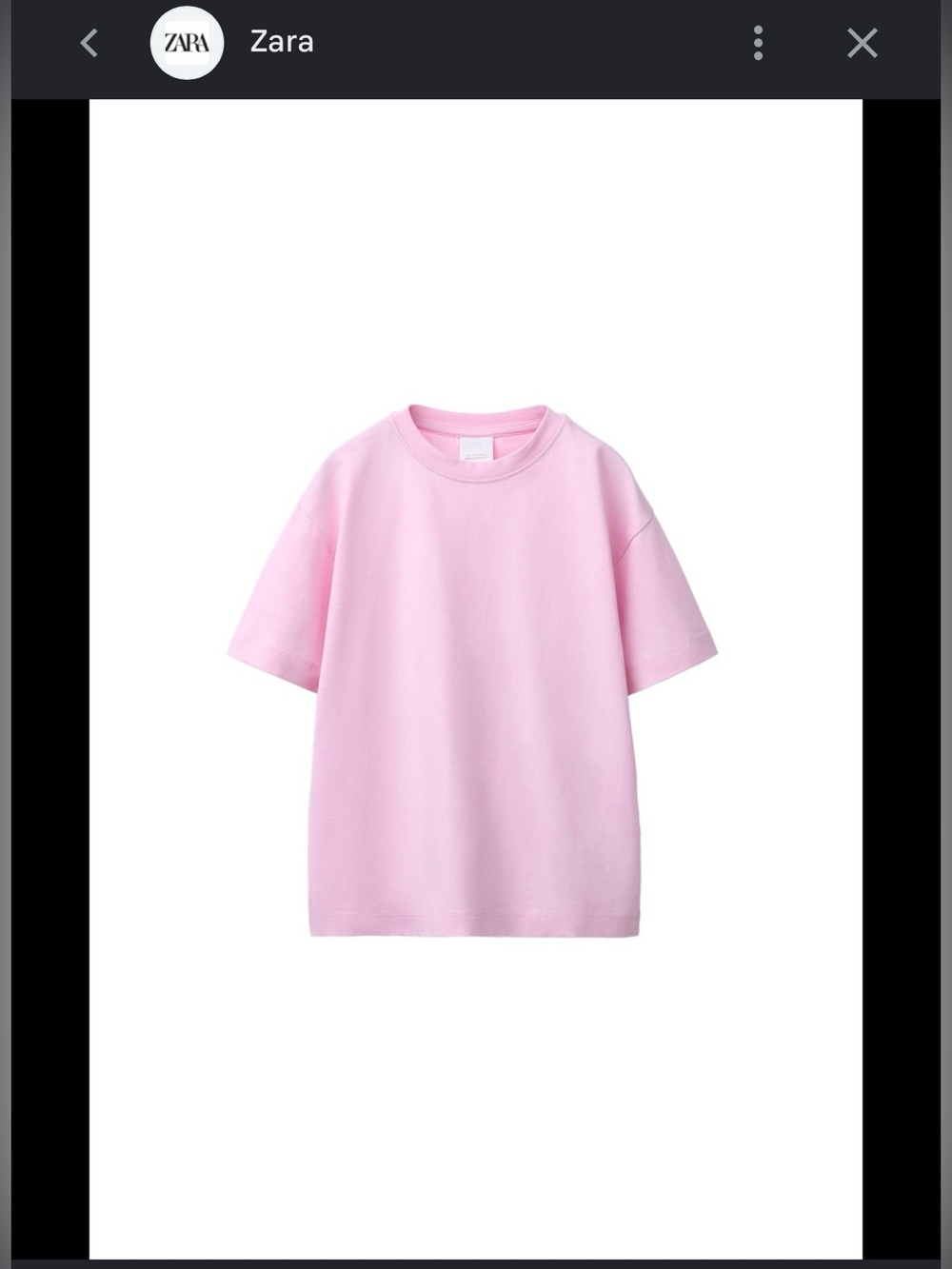 🌸🤍Zara Kids Pink Crewneck T-Shirt with side slit detail 2-3T- never worn!🤍🌸